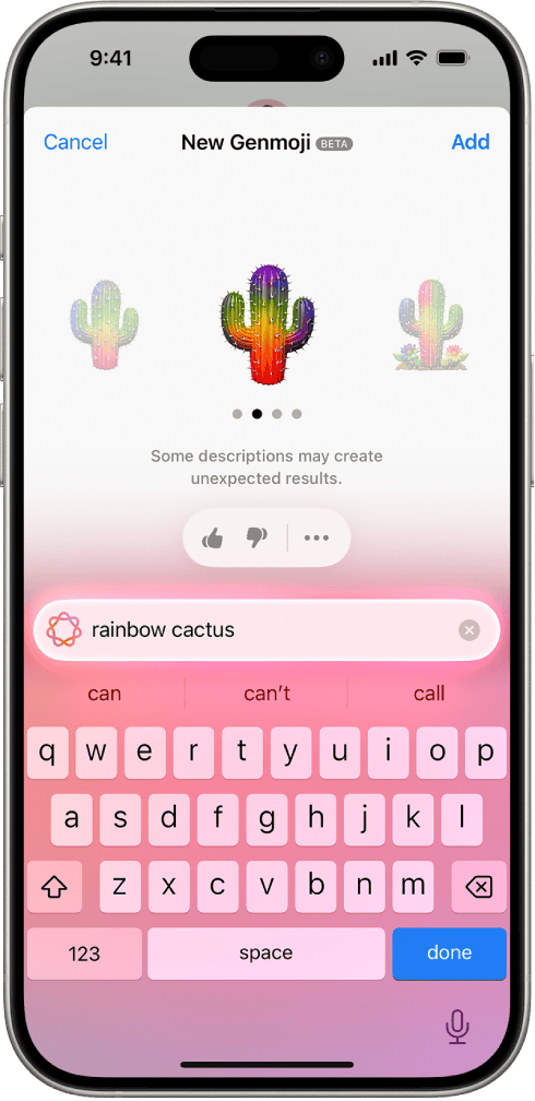 Create your own emoji with Genmoji on iPhone - Apple Support