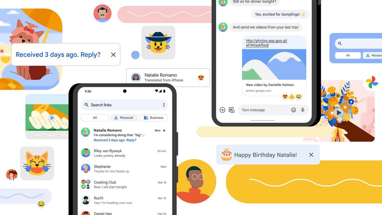Less to stress and more to love with Messages by Google