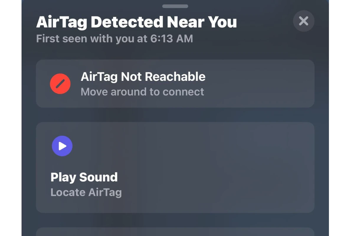 Airtag Detected Near You