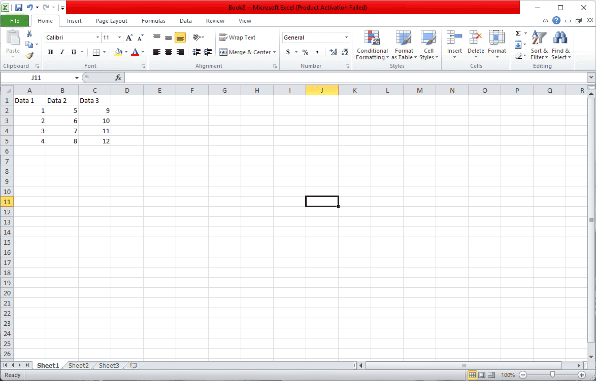 Excel Screenshot