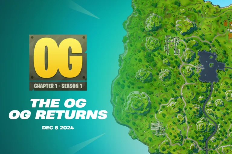 Fortnite OG Chapter 1 Season 1 Returns December 6, 2024