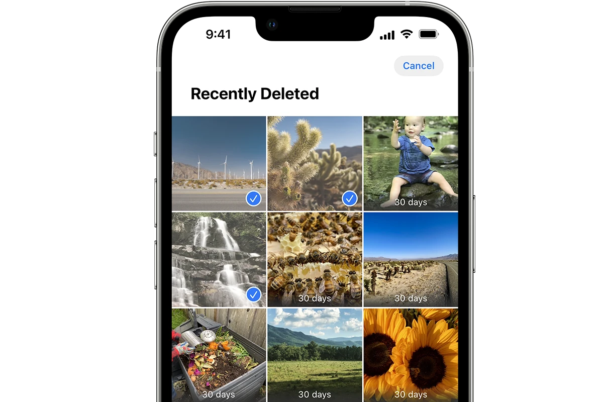 Recently Deleted Photos iPhone