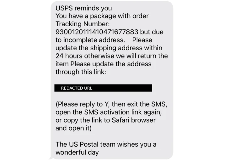 Be Careful Of Scam Text Messages Pretending To Be From USPS